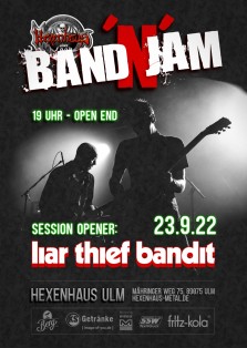 Band'N'Jam: Liar Thief Bandit (SWE) als Opener, Eintritt gegen Spende
